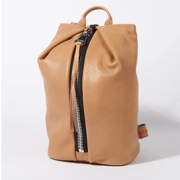 Aimee Kestenberg Tamitha Mini Backpack Soft Pebbled Leather Tan - Picture 1 of 16